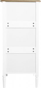 Atmosphera Komoda wąska Solen biała z 5 szufladami 8