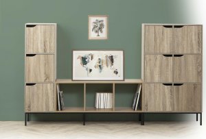 5five Komoda wysoka 6 szafek Kali naturalna 2