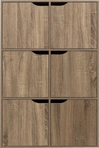 5five Komoda wysoka 6 szafek Kali naturalna 5