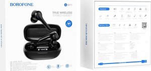Słuchawki BOROFONE SŁUCHAWKI BLUETOOTH TWS BW11 GRACEFUL CZARNE 5