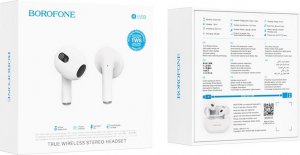 Słuchawki BOROFONE SŁUCHAWKI BLUETOOTH TWS BW09 SOUND RHYME BIAŁE 4