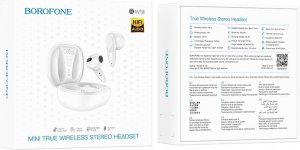 Słuchawki BOROFONE SŁUCHAWKI BLUETOOTH TWS BW18 INITIAL SOUND BIAŁE 4