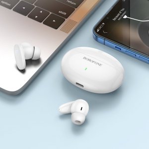 Słuchawki BOROFONE SŁUCHAWKI BLUETOOTH TWS BW19 WONDERFUL BIAŁE 8