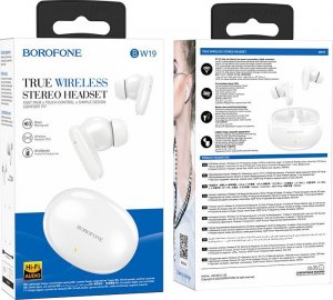 Słuchawki BOROFONE SŁUCHAWKI BLUETOOTH TWS BW19 WONDERFUL BIAŁE 9