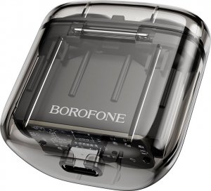Słuchawki Borofone BW23 Crystal Bean Transparent Edition Czarne 3