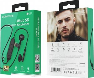 Słuchawki BOROFONE SŁUCHAWKI SPORTOWE BE27 COOL SONG BLUETOOTH CZARNE 6