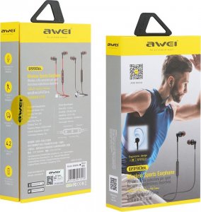 Słuchawki AWEI SŁUCHAWKI BLUETOOTH SPORT B990BL CZERWONE 5