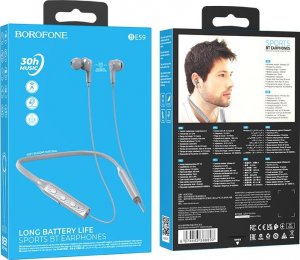 Słuchawki BOROFONE SŁUCHAWKI SPORTOWE BE59 RHYTHM BLUETOOTH SZARE 4