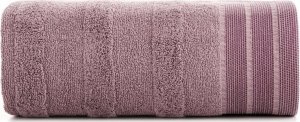 Eurofirany Ręcznik bawełniany z żakardową bordiurą PATI 70X140 liliowy 1