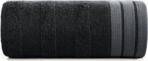 Eurofirany Ręcznik bawełniany z żakardową bordiurą PATI 70X140 czarny 1