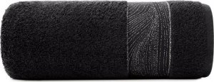 Eurofirany Ręcznik bawełniany z bordiurą MARIEL 70X140 czarny 1