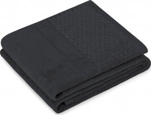 AmeliaHome AmeliaHome Ręcznik bawełniany RUBRUM 70x130 czarny 1