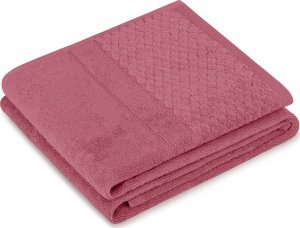 AmeliaHome AmeliaHome Ręcznik bawełniany RUBRUM 70x130 różowy 1