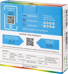 Wentylator Arctic P12 PWM PST A-RGB 0dB White (ACFAN00254A) 5