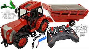 tomdorix Traktor Ciągnik Zdalnie Sterowany Z Przyczepą Na Pilota R/C, akumulator. 1