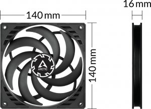 Wentylator Arctic P14 Slim PWM PST (ACFAN00268A) 5