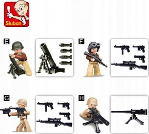 tomdorix Klocki Wojskowe Figurki Militarne Żołnierze 3