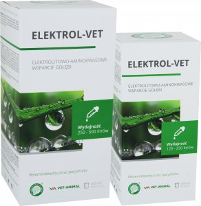 Vet Animal Elektrol vet 250 ml elektrolitowo aminokwasowe wsparcie dla gołębi 1