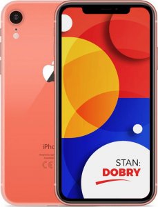 Smartfon Apple Apple iPhone XR Coral 64GB Smartfon - Stan Dobry (Brak Face ID) 1