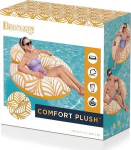 Bestway Koło do pływania z oparciem 1,18m pomarańczowe 11