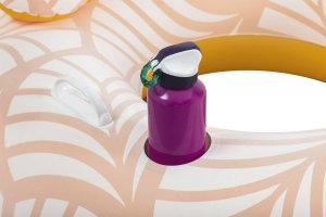 Bestway Koło do pływania z oparciem 1,18m pomarańczowe 8