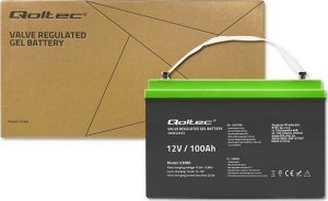 Qoltec Akumulator żelowy | 12V | 100Ah | GEL 2