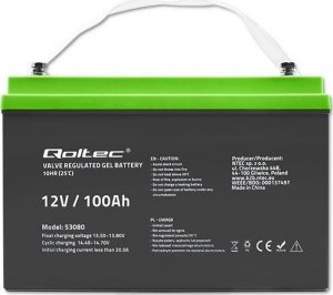 Qoltec Akumulator żelowy | 12V | 100Ah | GEL 5