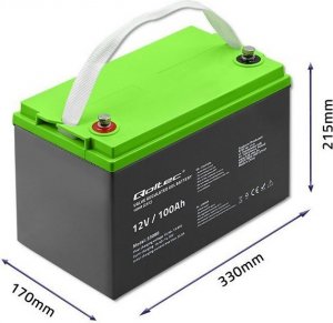 Qoltec Akumulator żelowy | 12V | 100Ah | GEL 8
