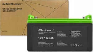 Qoltec Akumulator żelowy | 12V | 120Ah | GEL 2