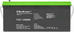 Qoltec Akumulator żelowy | 12V | 200Ah | GEL 6