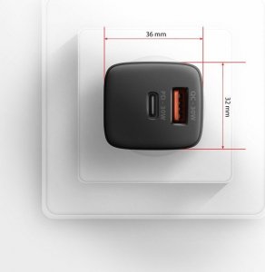 Ładowarka Axagon ACU-PQ30 Ładowarka sieciowa, PD & QC 30W, QC3.0,4.0/AFC/FCP/PPS/Apple, Czarna 7