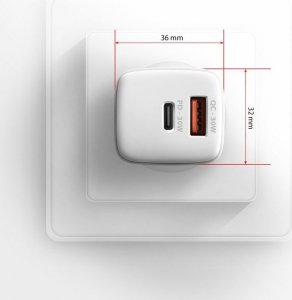 Ładowarka Axagon ACU-PQ30W Ładowarka sieciowa PD & QC 30W, QC3.0,4.0/AFC/FCP/PPS/Apple Biała 7