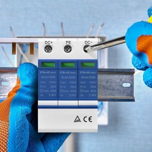 Qoltec Ogranicznik przepięć DC | 3P | 1000V | T2 | B+C 2