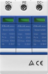 Qoltec Ogranicznik przepięć DC | 3P | 1000V | T2 | B+C 10