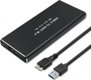 Kieszeń Qoltec Obudowa | kieszeń do dysków SSD M.2 SATA | NGFF | USB 3.0 1