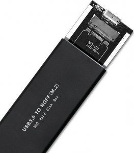 Kieszeń Qoltec Obudowa | kieszeń do dysków SSD M.2 SATA | NGFF | USB 3.0 3