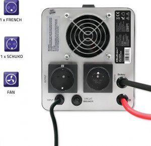 UPS Qoltec Pure Sine Wave 1000VA (50717) 8