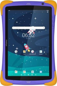 Tablet Prestigio SmartKids Pro, 10.1" (1280x800) IPS, Android 11, up to 1.6GHz 8-core Spreadtrum SC9863a, 3/32GB, BT 4.2, WiFi, USB-C, microSD card slot, Single SIM card, call function, 0.3MP front cam + 2.0MP rear cam, 6000mAh bat, violet-yellow 4