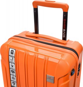 SwissBags Walizka kabinowa Tourist 55cm pomarańczowa 5