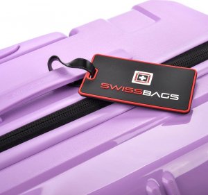 SwissBags Duża Walizka SwissBags Tourist 75cm Fioletowa 7