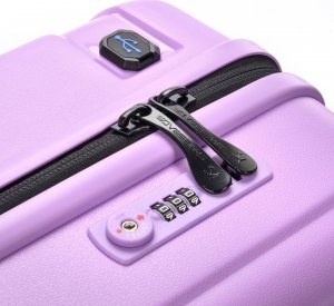 SwissBags Walizka kabinowa Tourist 55cm fioletowa 6