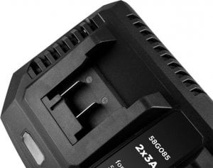 Graphite Zestaw Energy+: 2x akumulator 4 Ah z ładowarką podwójną 58GE134 8