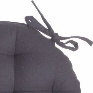Atmosphera Poduszka na krzesło 38cm okrągła szara 2