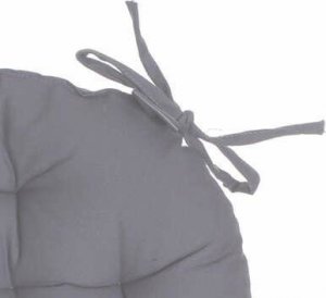 Atmosphera Poduszka na krzesło 38cm okrągła szara 2