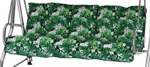 AMPO Poduszka na huśtawkę ogrodową FLORA 135 cm 2