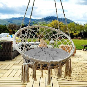 AIO Europe Poduszka ogrodowa szara, bocianie gniazdo 110cm 2