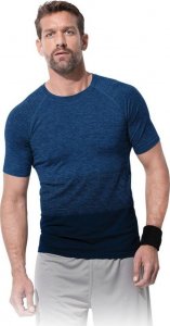 Stedman ST8810 - Szybkoschnący T-shirt męski, wielobarwny wzór gradientu, dekoracyjne, płaskie szwy - dark grey M 1