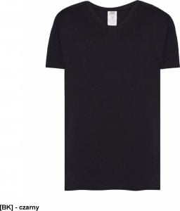 JHK T-Shirt V-neck JHK TSUA PICO - męska koszulka V-NECK z krótkim rękawem, wzmocniony lycrą, ściągacz, 100% bawena stabilizowana - czarny S 1