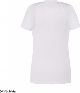 JHK T-shirt JHK SPORTLADY damski sportowy - dopasowany do sylwetki, dekoracyjne przeszycia przd, tył, rękawy, 100% poliester, 130g, - biały L 2