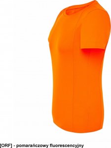 JHK T-shirt JHK SPORTLADY damski sportowy - dopasowany do sylwetki, dekoracyjne przeszycia przd, tył, rękawy, 100% - pomarańczowy fluorescencyjny XL 3